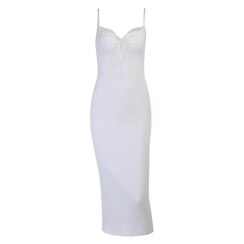 Sexy Bodycon Women Dress Sleveeless V Neck White Knitted Long Dresses For Women Lace Up Spaghetti Strap Party Midi Dress Vestido
Sexy Bodycon Women Dress Sleveeless V Neck White Knitted Long Dresses For Women Lace Up Spaghetti Strap Party Midi Dress Vestido