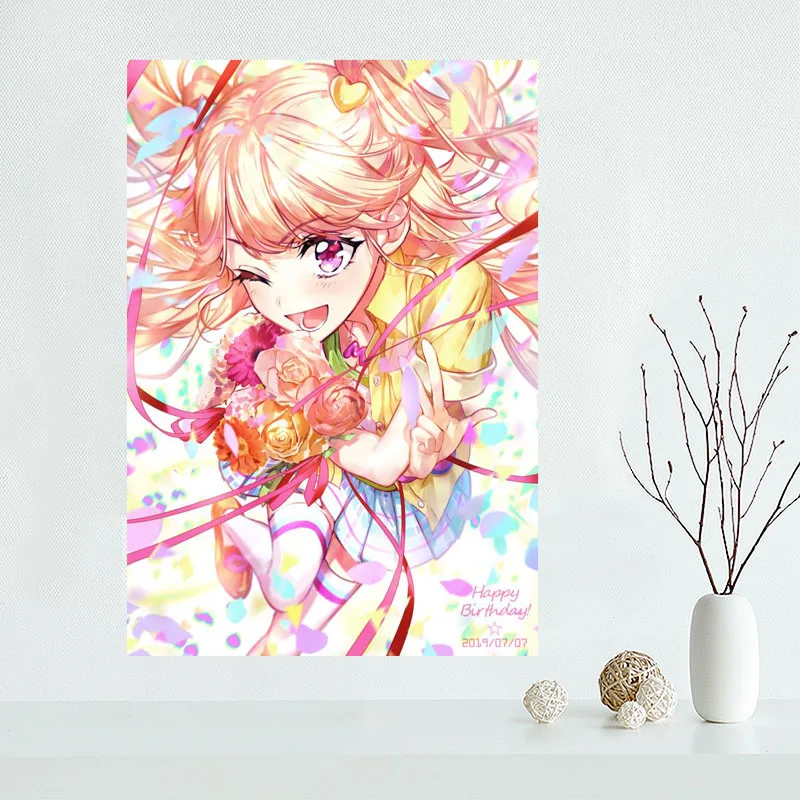 Плакат Aikatsu на холсте аниме для домашнего декора, тканевый настенный постер для гостиной, 40x60 см, 50x75 см, на заказ
Плакат Aikatsu на холсте аниме для домашнего декора, тканевый настенный постер для гостиной, 40x60 см, 50x75 см, на заказ
