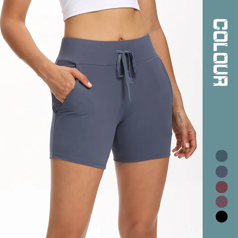 Women‘s Gym Shorts Color High Waist Elastic Straps Shorts Women Stretch Training Pocket Fitness Workout Yoga Shorts -40
Women‘s Gym Shorts Color High Waist Elastic Straps Shorts Women Stretch Training Pocket Fitness Workout Yoga Shorts -40