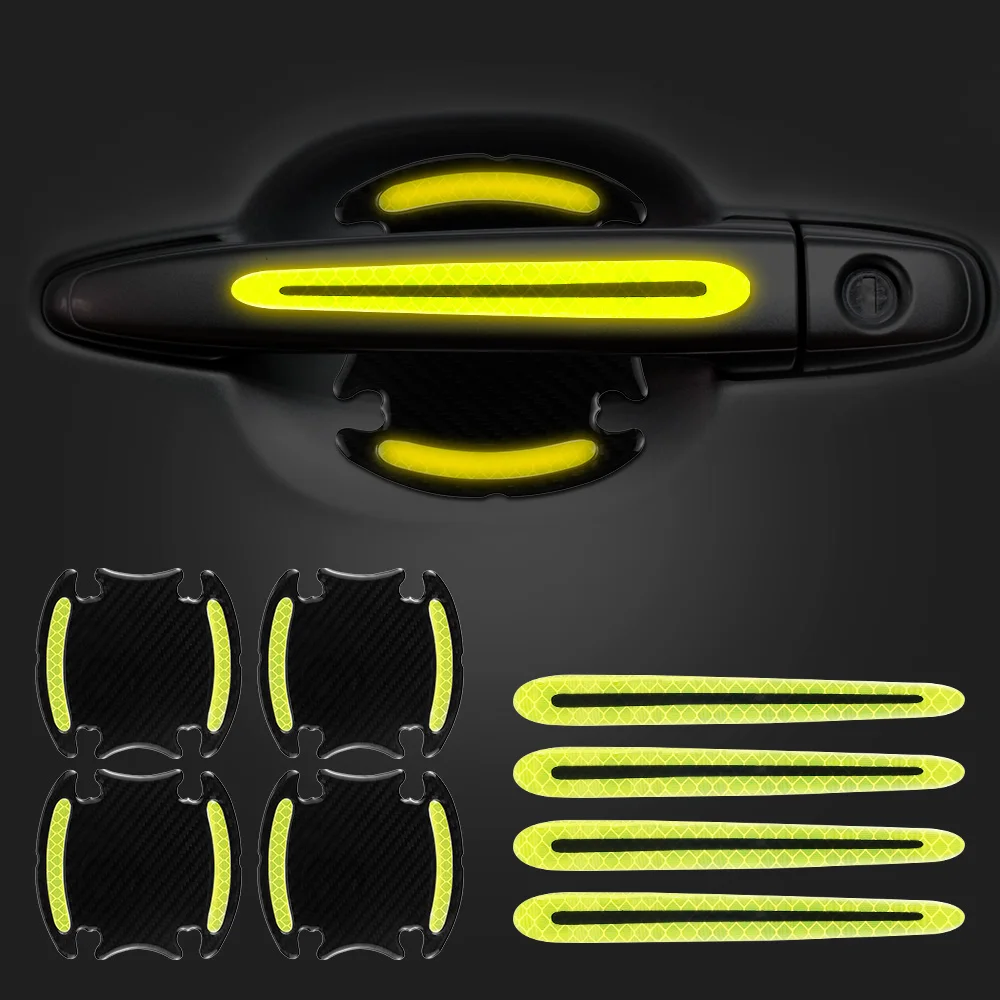 8Pc Car Door Handle Scratch Protection Cover Guard Film Auto Door Cup Sticker Handle Safety Reflective Strips
8Pc Car Door Handle Scratch Protection Cover Guard Film Auto Door Cup Sticker Handle Safety Reflective Strips