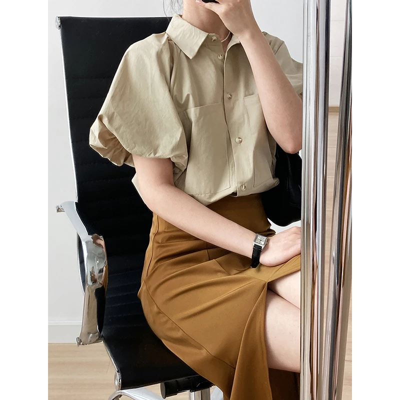 Women Short Sleeve Shirt Summer Stree Wear White Shirt Linen Blouse Female Solid Color Female Tops Pockets Solid Color Wholesale
Women Short Sleeve Shirt Summer Stree Wear White Shirt Linen Blouse Female Solid Color Female Tops Pockets Solid Color Wholesale