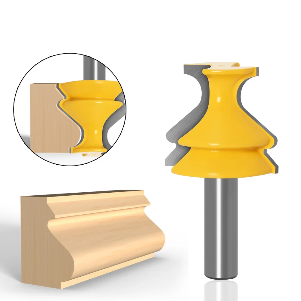 1pcs 8MM 12mm 1/2 inch Shank Architectural Molding Handrail Router Bits Set Casing Base CNC Line Woodworking Cutters Face Mill
1pcs 8MM 12mm 1/2 inch Shank Architectural Molding Handrail Router Bits Set Casing Base CNC Line Woodworking Cutters Face Mill