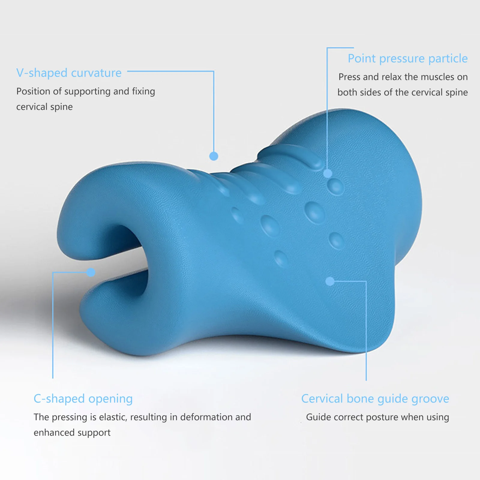 Chiropractic Pillow, Spine Unique V-shaped Curve Trigger Point Massage Muscle Relaxation
Chiropractic Pillow, Spine Unique V-shaped Curve Trigger Point Massage Muscle Relaxation