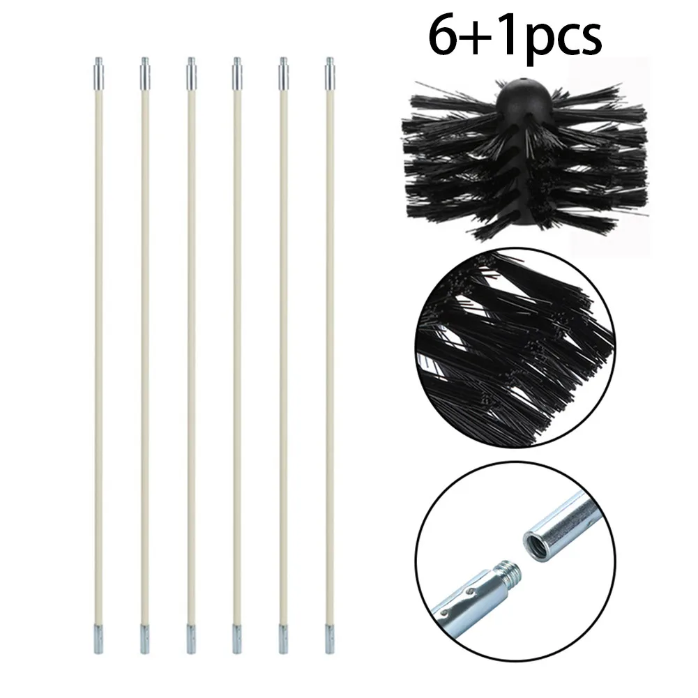 Flexible 6pc Rods With 1pc Brush Head Chimney Cleaner Sweep Rotary Fireplaces Inner Wall Cleaning Brush Cleaner Chimneys Access
Flexible 6pc Rods With 1pc Brush Head Chimney Cleaner Sweep Rotary Fireplaces Inner Wall Cleaning Brush Cleaner Chimneys Access