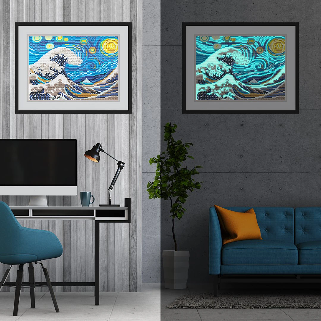 Diamond Painting Waves and Moon Luminous DIY Full Round Diamond Embroidered Mosaic Van Gogh Painting Artist Home Decor
Diamond Painting Waves and Moon Luminous DIY Full Round Diamond Embroidered Mosaic Van Gogh Painting Artist Home Decor