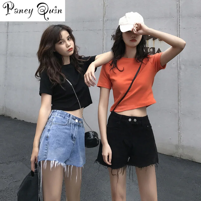 O neck Sexy Crop Top Ladies Short Sleeve T Shirt Tee Basic Stretch T-shirts Women Harajuku Slim Women Top For Women Clothing
O neck Sexy Crop Top Ladies Short Sleeve T Shirt Tee Basic Stretch T-shirts Women Harajuku Slim Women Top For Women Clothing