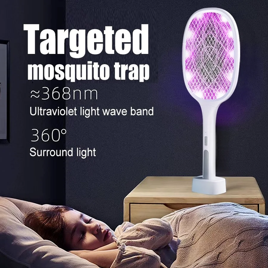 Electric Mosquito Swatter LED Mosquito Killer Lamp Rechargeable Summer Fly Killer Handhold Mosquito Racket USB Insect Trap
Electric Mosquito Swatter LED Mosquito Killer Lamp Rechargeable Summer Fly Killer Handhold Mosquito Racket USB Insect Trap