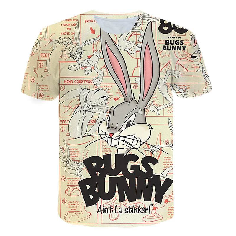 Children Clothes Boy/Girls 3D Printed T-Shirt Cartoon Anime Bugs Bunny Short Sleeve Fashion Shirt Sport Pullover Summer Top Tees
Children Clothes Boy/Girls 3D Printed T-Shirt Cartoon Anime Bugs Bunny Short Sleeve Fashion Shirt Sport Pullover Summer Top Tees