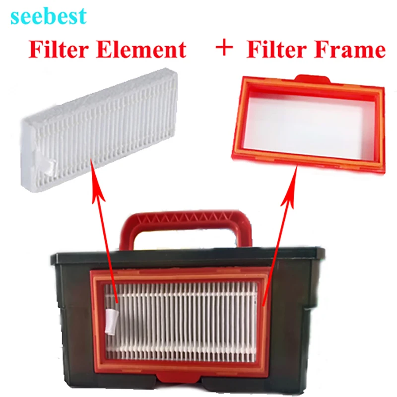 Seebest D720 / D730 / D750 Robot Vacuum Cleaner Spare Parts Filter Element, Filter Frame, Replaceable
Seebest D720 / D730 / D750 Robot Vacuum Cleaner Spare Parts Filter Element, Filter Frame, Replaceable