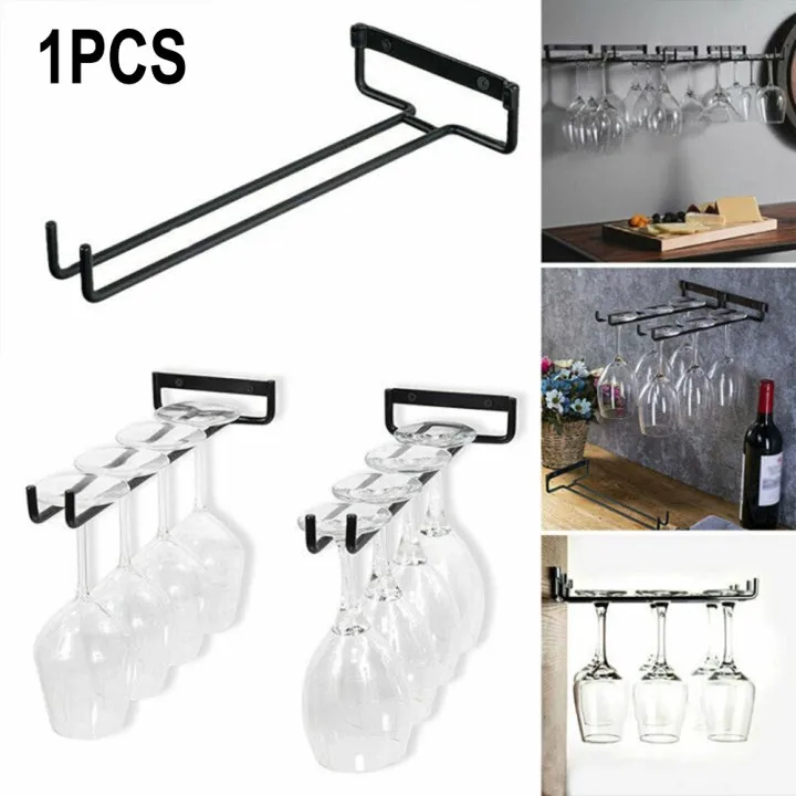 1/2Pcs Iron Wine Rack Wine Glass Cup Holder Simple Upside-down Hanging Rack Storage Counter Bar Home Wall Mounted
1/2Pcs Iron Wine Rack Wine Glass Cup Holder Simple Upside-down Hanging Rack Storage Counter Bar Home Wall Mounted