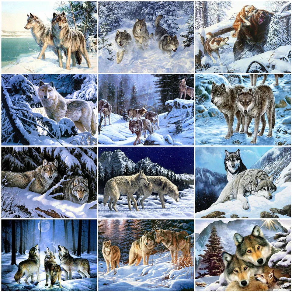 AZQSD Unframe DIY Oil Painting By Numbers Wolf Handpainted Gift Coloring By Numbers Animal Picture For Living Room Home Decor
AZQSD Unframe DIY Oil Painting By Numbers Wolf Handpainted Gift Coloring By Numbers Animal Picture For Living Room Home Decor