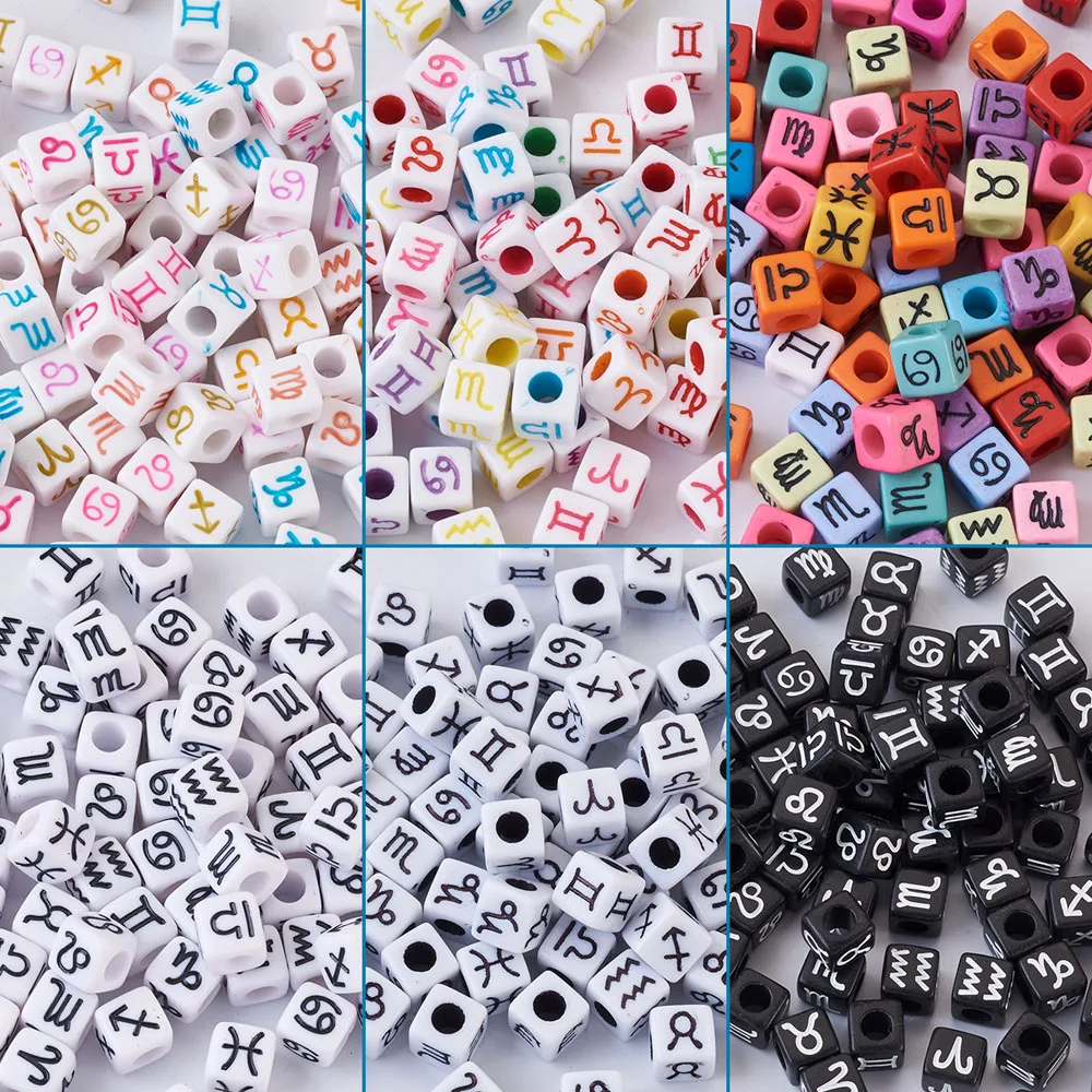 480pcs Mixed Constellation Zodiac Sign Letter Acrylic Beads Cube Loose Spacer Beads For Jewelry Making DIY Bracelet Necklace
480pcs Mixed Constellation Zodiac Sign Letter Acrylic Beads Cube Loose Spacer Beads For Jewelry Making DIY Bracelet Necklace