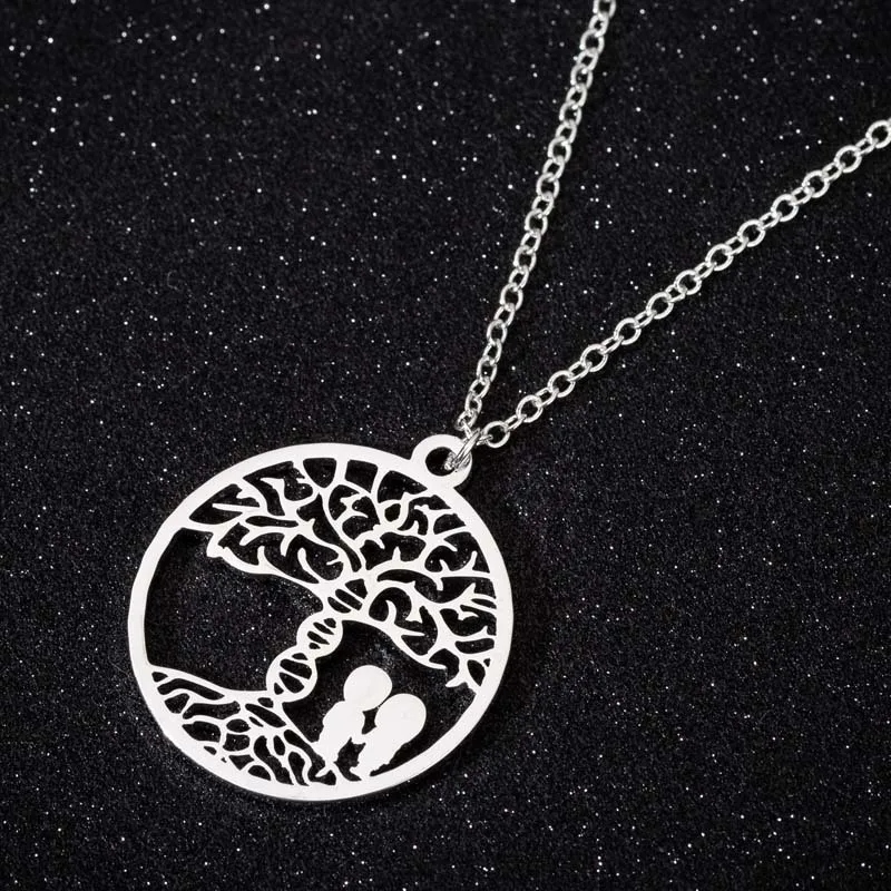 All Saints'Day Tree of Life Five Pointed Star Necklace Fashion Silver Copper Lock Bone Chain Necklace Gift for Girlfriend
All Saints'Day Tree of Life Five Pointed Star Necklace Fashion Silver Copper Lock Bone Chain Necklace Gift for Girlfriend