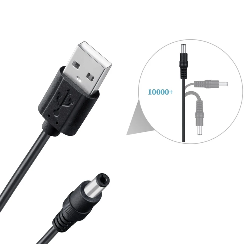 X37D 8in1 5V USB to DC 5.5x2.1mm 3.5mm 4.0mm 4.8mm 6.4mm 5.5x2.5mm 6.3mm Plug Charging Cord for Fan Speaker Router LED Lamp and
X37D 8in1 5V USB to DC 5.5x2.1mm 3.5mm 4.0mm 4.8mm 6.4mm 5.5x2.5mm 6.3mm Plug Charging Cord for Fan Speaker Router LED Lamp and