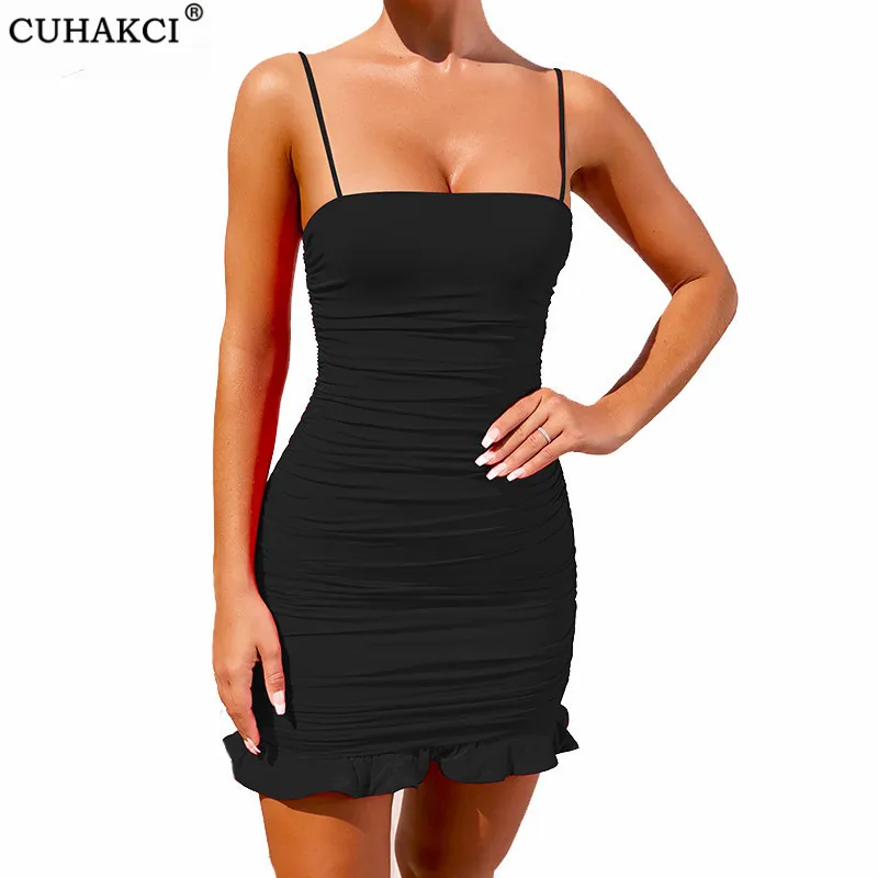 Летнее мини-платье CUHAKCI с оборками на бретельках, сексуальное облегающее черное платье с рюшами, без рукавов, с открытой спиной, для вечерние...
Летнее мини-платье CUHAKCI с оборками на бретельках, сексуальное облегающее черное платье с рюшами, без рукавов, с открытой спиной, для вечерние...