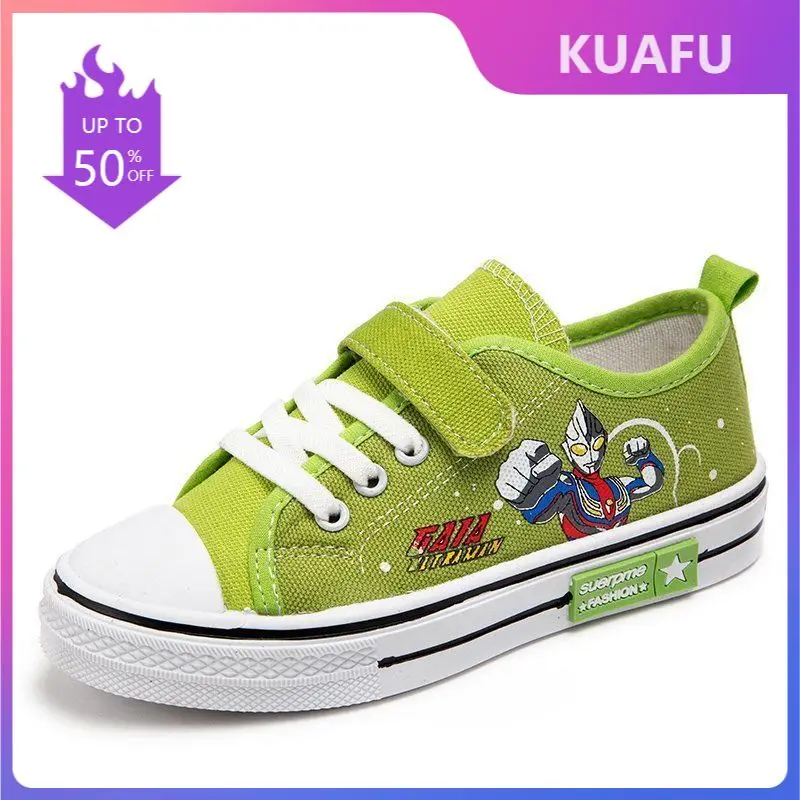 KUAFU Cartoon Kids Sneakers Canvas Toddler Children Baby Shoes Ultraman Spring Pupil Girls Boys Skateboarding Shoe 2021 Unisex
KUAFU Cartoon Kids Sneakers Canvas Toddler Children Baby Shoes Ultraman Spring Pupil Girls Boys Skateboarding Shoe 2021 Unisex
