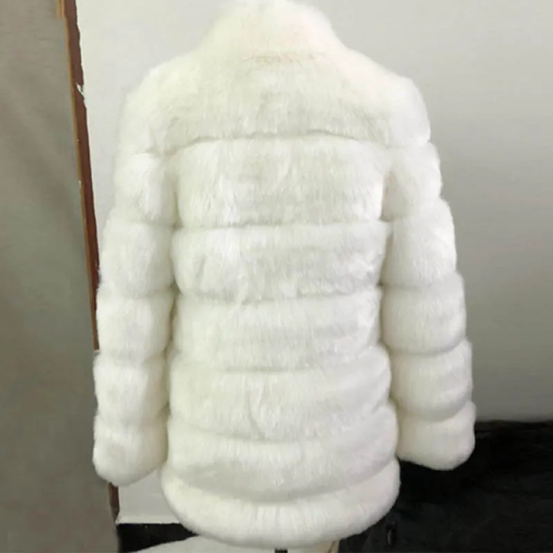 Women Faux Fur Fox Teddy Coat Wool Jacket Autumn Winter Women's Jacket Thick Warm Outerwear Mandarin Collar Pockets
Women Faux Fur Fox Teddy Coat Wool Jacket Autumn Winter Women's Jacket Thick Warm Outerwear Mandarin Collar Pockets