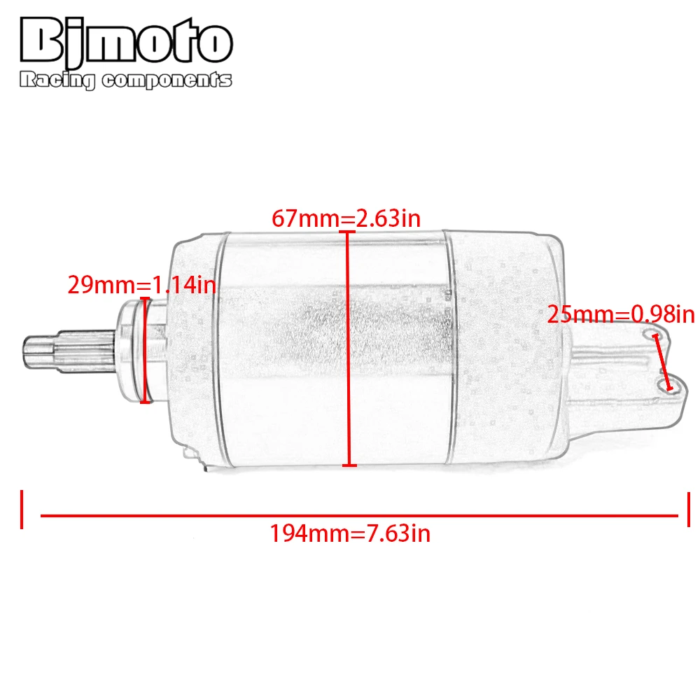 31200-HM7-003 Motorcycle Starter Electrical Engine Starter Motor For Honda TRX400FW Foreman 400 TRX450ES Foreman 450 ES ESP
31200-HM7-003 Motorcycle Starter Electrical Engine Starter Motor For Honda TRX400FW Foreman 400 TRX450ES Foreman 450 ES ESP