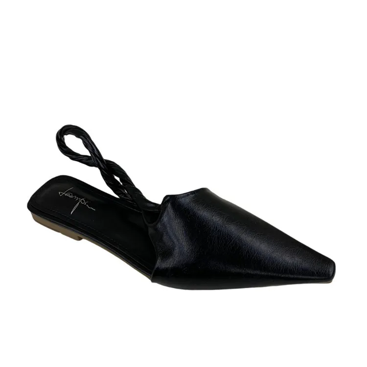 2021 spring new Korean pointed flat slippers back empty single shoes soft sole sandals blue yellow white black
2021 spring new Korean pointed flat slippers back empty single shoes soft sole sandals blue yellow white black