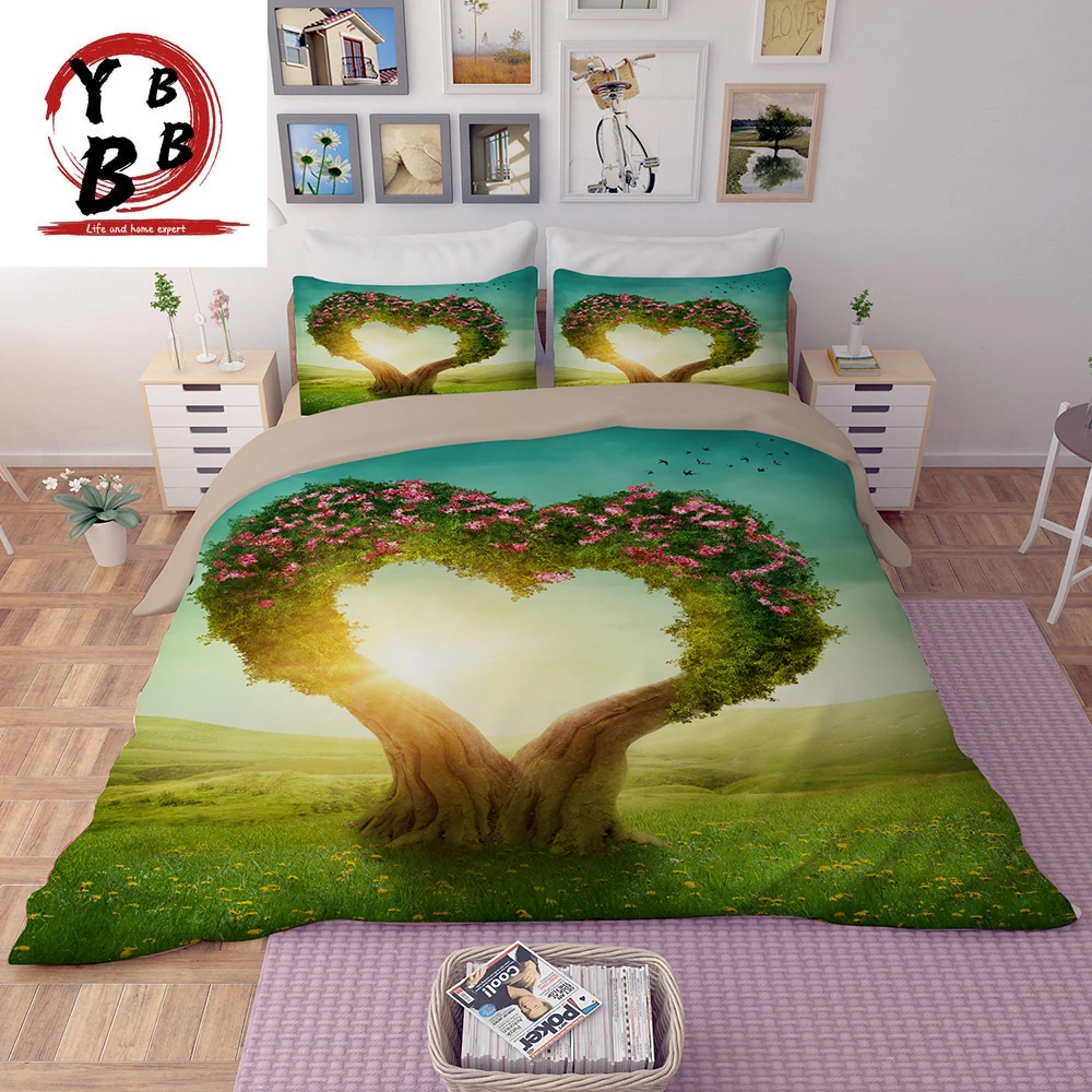 Love tree 3D bedding sets flower Duvet cover Pillowcase king Queen king Home textile Luxury fashion quilt cover sets bedclothes
Love tree 3D bedding sets flower Duvet cover Pillowcase king Queen king Home textile Luxury fashion quilt cover sets bedclothes