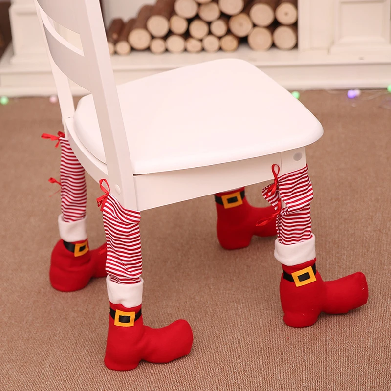 Christmas Chair Leg Cloth Cover Santa Claus Restaurant Bars Chairs Feet Protector Socks Festive Home Xmas Party Decoration
Christmas Chair Leg Cloth Cover Santa Claus Restaurant Bars Chairs Feet Protector Socks Festive Home Xmas Party Decoration