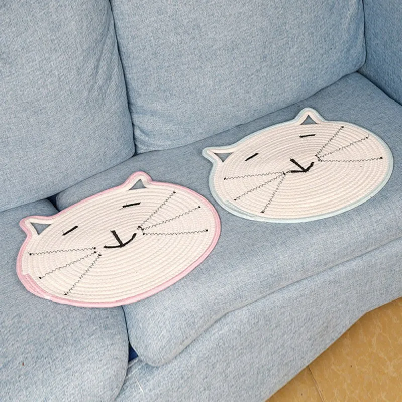 Pet Cat Handmade Cotton Line Grinding Cat Claw Mat 
Pet Cat Handmade Cotton Line Grinding Cat Claw Mat
