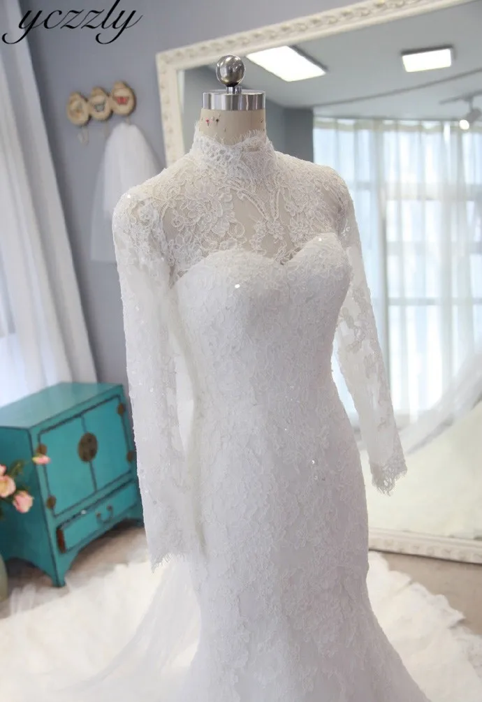Lace Mermaid Wedding Dresses Plus Size 2022 Vintage High Neck Long Sleeves Muslim Wedding Dresses Robe De Mariee RW306
Lace Mermaid Wedding Dresses Plus Size 2022 Vintage High Neck Long Sleeves Muslim Wedding Dresses Robe De Mariee RW306