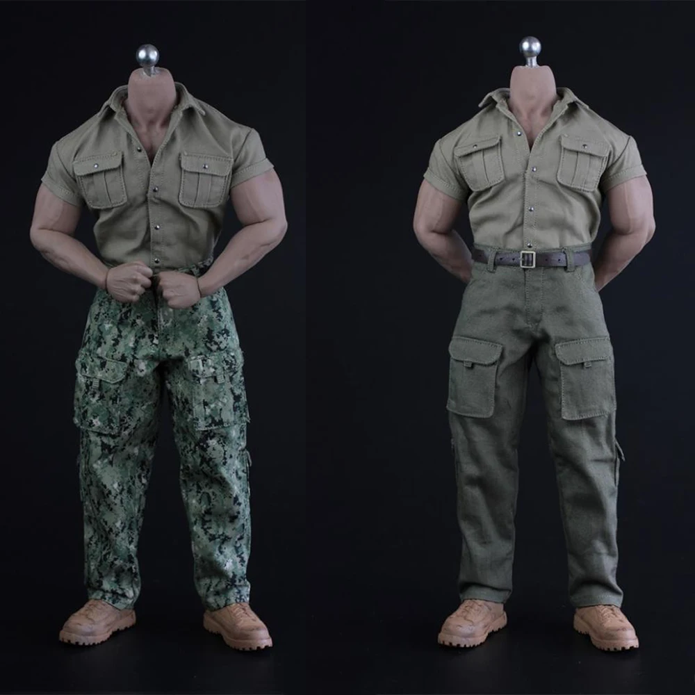 1/6 Military men's shirt and trousers Clothing model for M34 M35 action figure Muscle body 
1/6 Military men's shirt and trousers Clothing model for M34 M35 action figure Muscle body