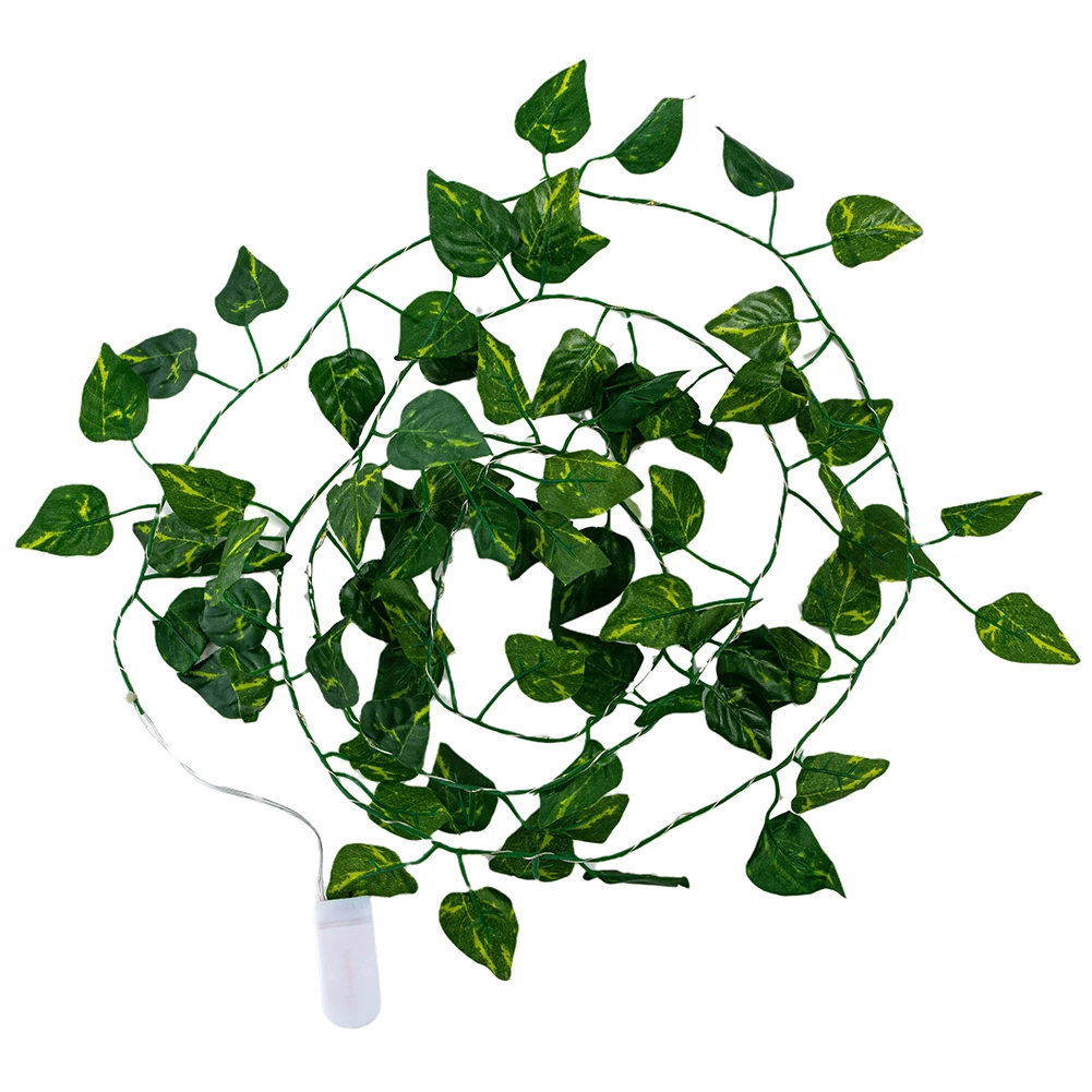 25 LED Flexible Copper Artificial Leaf Vine Lights for Christmas Wedding Party Decor 2.2M Green Leaf Garland String Lights
25 LED Flexible Copper Artificial Leaf Vine Lights for Christmas Wedding Party Decor 2.2M Green Leaf Garland String Lights