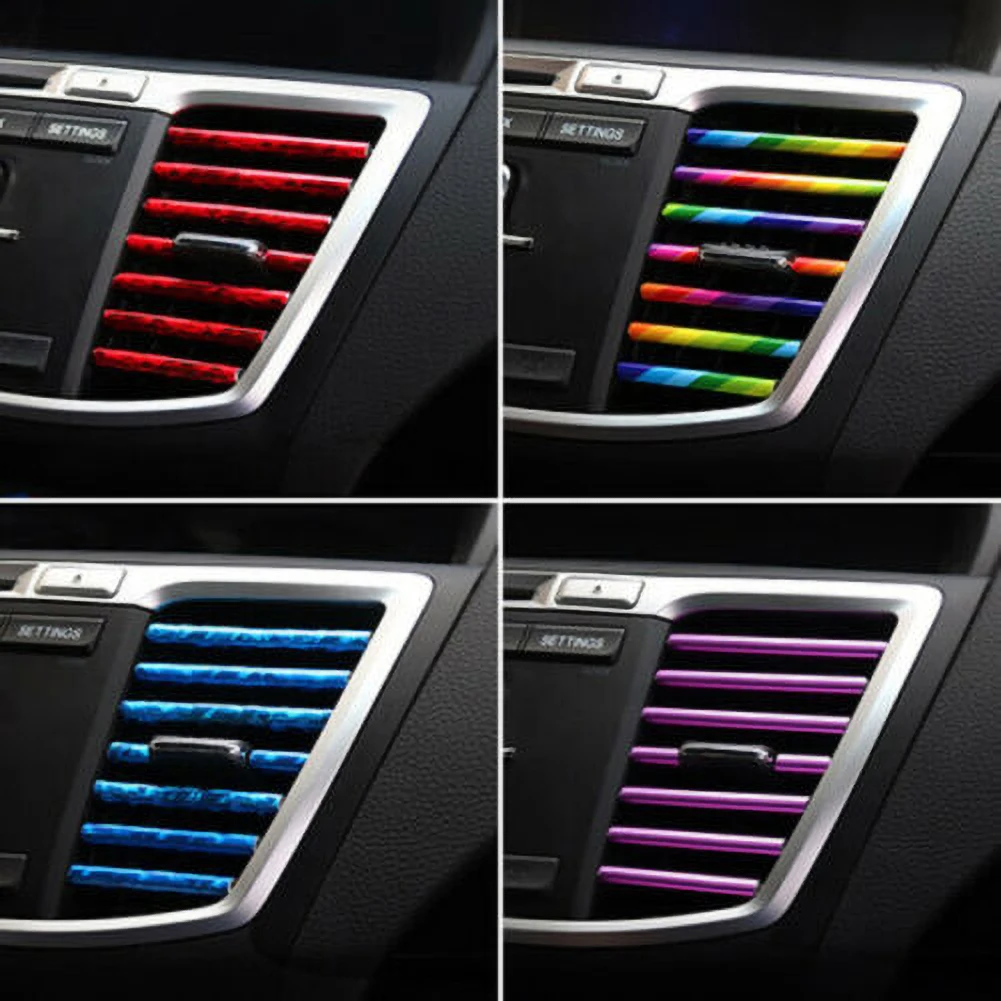 10Pcs Auto Parts Car Color Air Conditioning Air Outlet Decorative Strips Fashionable Design Car Interior Decoration Accessories
10Pcs Auto Parts Car Color Air Conditioning Air Outlet Decorative Strips Fashionable Design Car Interior Decoration Accessories