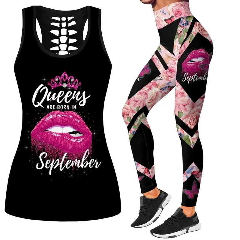 Fitness Fashion Printing Casual Suit Women'S Seamless Waist U-Neck Sports Top Vest High Waist Yoga Pants Two Piece Set Women
Fitness Fashion Printing Casual Suit Women'S Seamless Waist U-Neck Sports Top Vest High Waist Yoga Pants Two Piece Set Women