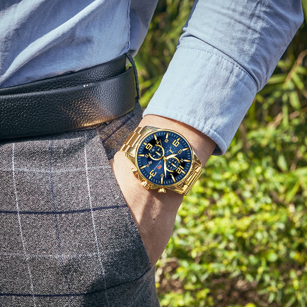 MINI FOCUS Watches Mens 2020 Top Brand Luxury Gold Watch Calendar Waterproof Chronograph Multi Function Business Horloges Mannen 
MINI FOCUS Watches Mens 2020 Top Brand Luxury Gold Watch Calendar Waterproof Chronograph Multi Function Business Horloges Mannen