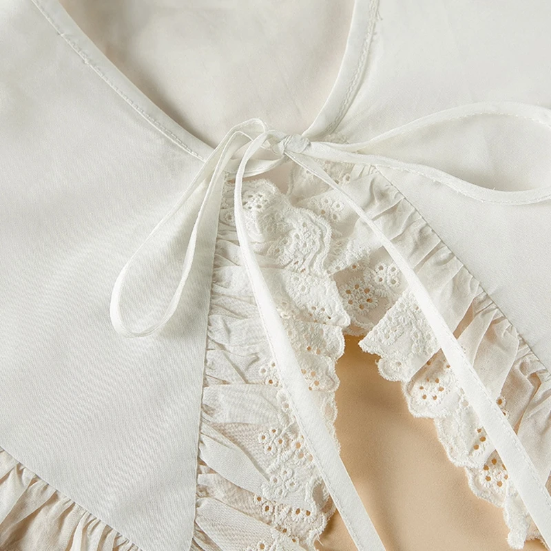 Royal Style Women Girls Cotton Fake Collar Shawl Wrap Hollow Out Floral Lace RuffledTrim Necklace Pointed Triangle Lapel
Royal Style Women Girls Cotton Fake Collar Shawl Wrap Hollow Out Floral Lace RuffledTrim Necklace Pointed Triangle Lapel