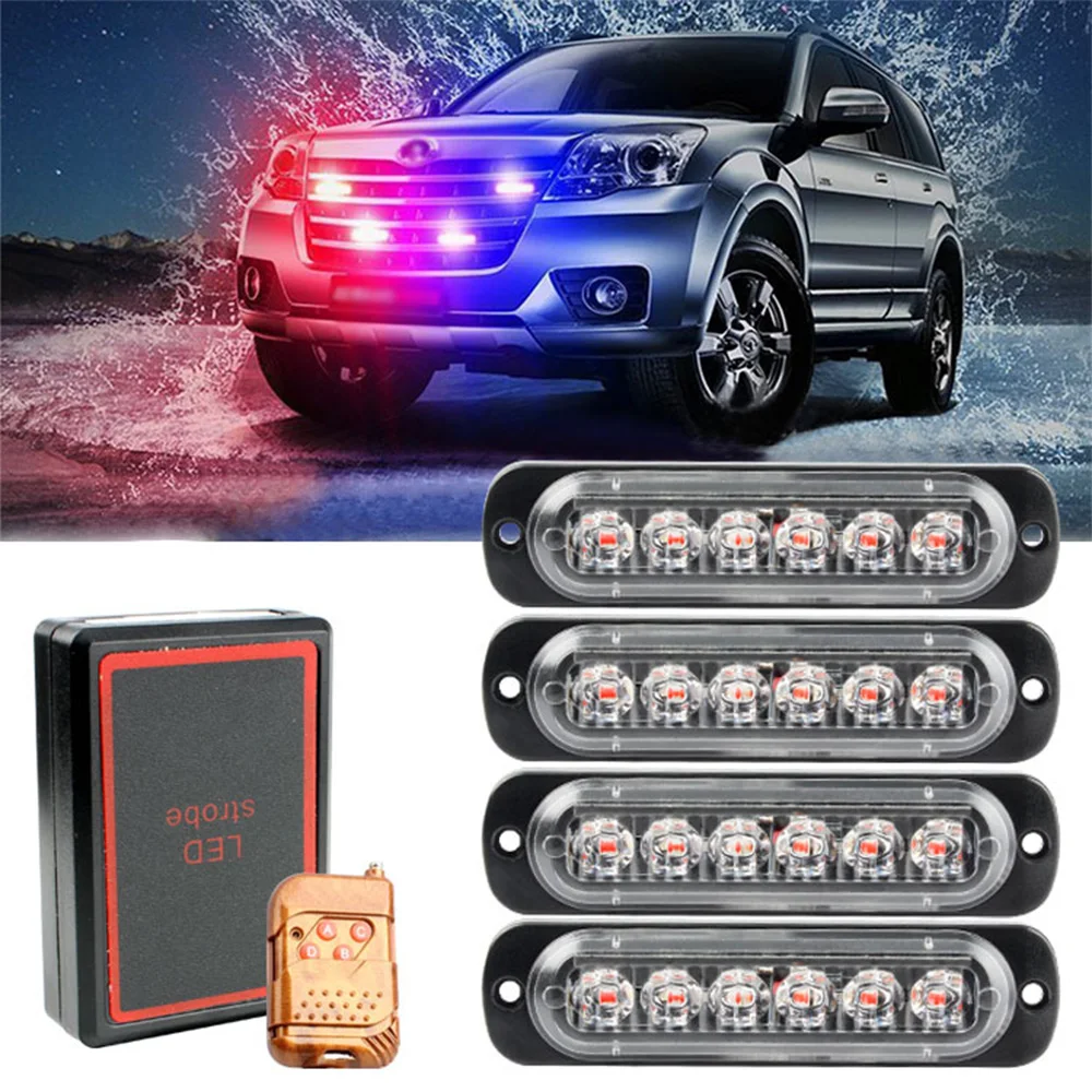 24 LED DRL High Power Ambulance Firemen Police Light 12V Fso Auto Strobe Warning Lamp Wireless Remote Car Truck Flashing Lights
24 LED DRL High Power Ambulance Firemen Police Light 12V Fso Auto Strobe Warning Lamp Wireless Remote Car Truck Flashing Lights