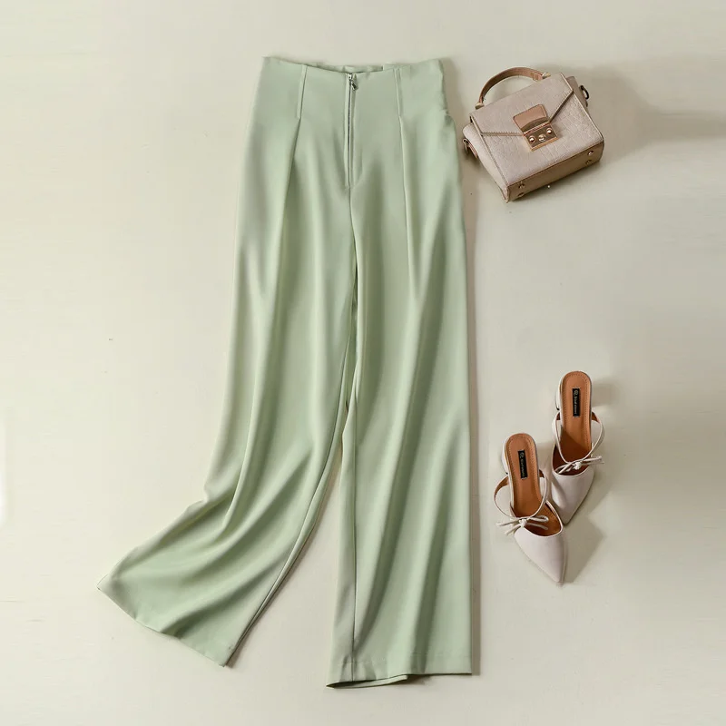 2021 New Spring Women Pants Casual High Waist Women Casual Long Pants Female Trousers Outwear Pure Color Stright Pants
2021 New Spring Women Pants Casual High Waist Women Casual Long Pants Female Trousers Outwear Pure Color Stright Pants