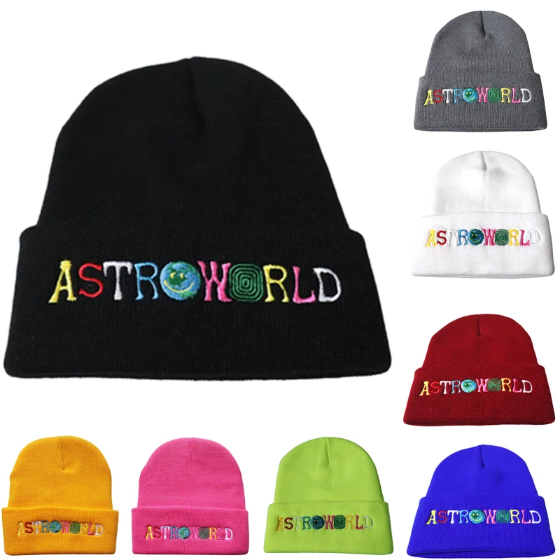 Unisex Cotton Knitted Hat Trendy ASTROWORLD Pattern Embroidery Skullies Hip Hop Cap Skiing Riding Warm Winter Beanie Caps
Unisex Cotton Knitted Hat Trendy ASTROWORLD Pattern Embroidery Skullies Hip Hop Cap Skiing Riding Warm Winter Beanie Caps