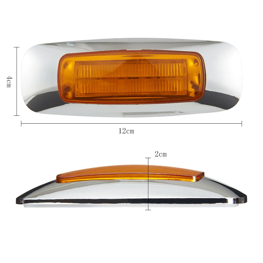 8LED Side Taillights Side Marker Lights Electroplated 12V/24V Car External Lamp for Car Truck
8LED Side Taillights Side Marker Lights Electroplated 12V/24V Car External Lamp for Car Truck