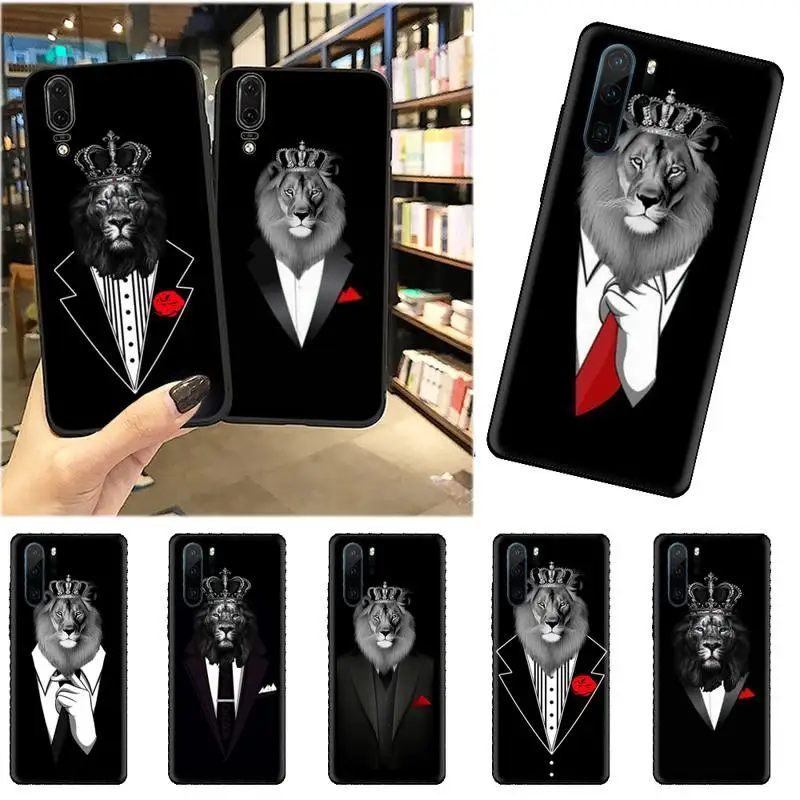 Suit shirt tie lion crown Phone Case For Huawei honor Mate mate P 10 9X 10i 20 30 40 y7 pro p smart 2019 lite
Suit shirt tie lion crown Phone Case For Huawei honor Mate mate P 10 9X 10i 20 30 40 y7 pro p smart 2019 lite