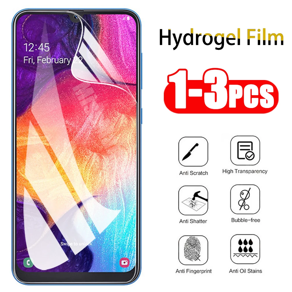 1 3 шт Гидрогелевая пленка для Samsung A50 A 50 Защитная Galaxy A40 A70 A70s мягкая полное
