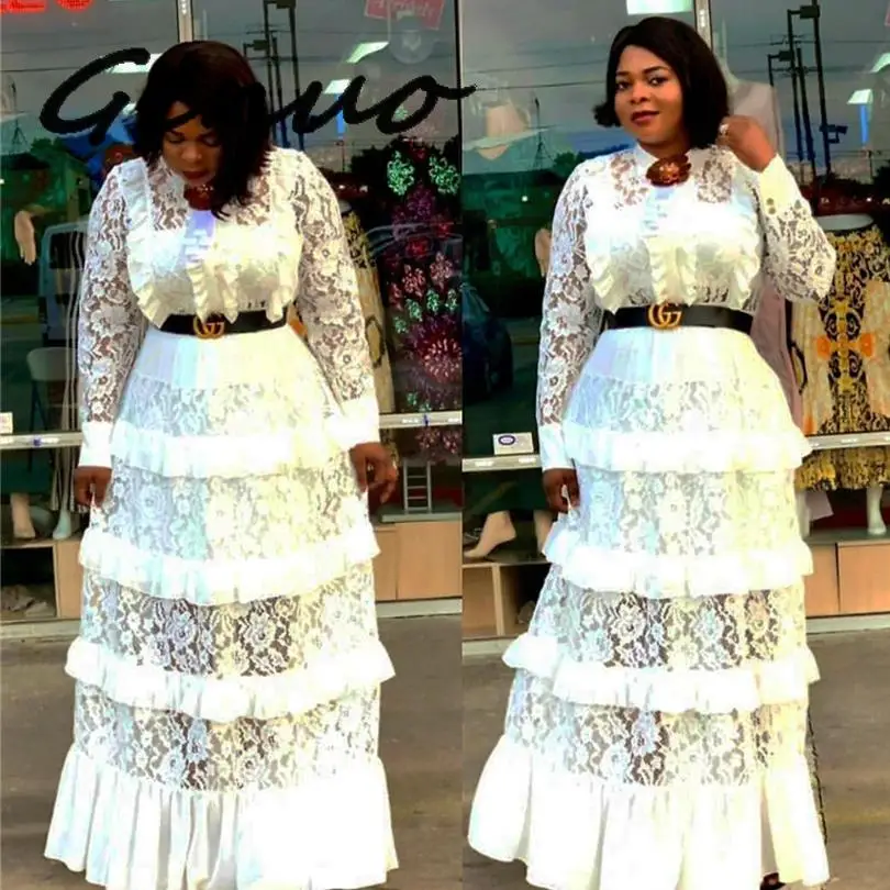 Genuo New Big Size New Style Classic African Women's Dashiki Fashion Lace Fungus Edge Stitching Long Dress Size L XL XXL XXXL
Genuo New Big Size New Style Classic African Women's Dashiki Fashion Lace Fungus Edge Stitching Long Dress Size L XL XXL XXXL