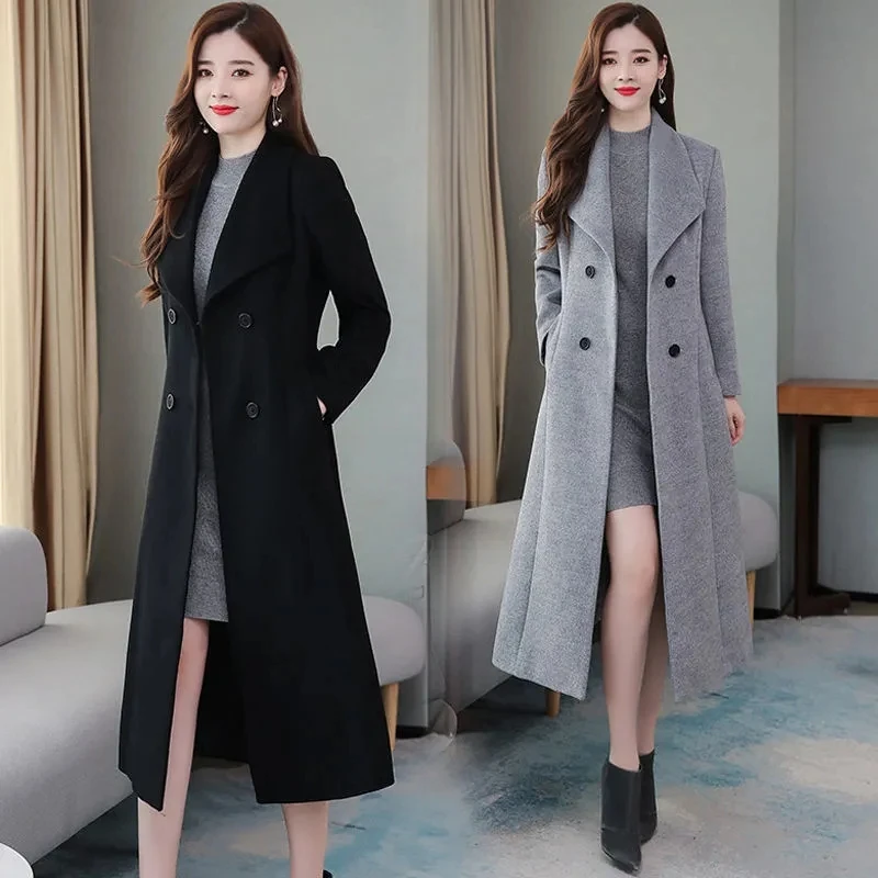 High-End Thick Woolen Jacket Women's Mid-Length 2021 Autumn Winter New Windbreaker Coat Female Warm Outwear Slim Overcoat Ladies
High-End Thick Woolen Jacket Women's Mid-Length 2021 Autumn Winter New Windbreaker Coat Female Warm Outwear Slim Overcoat Ladies