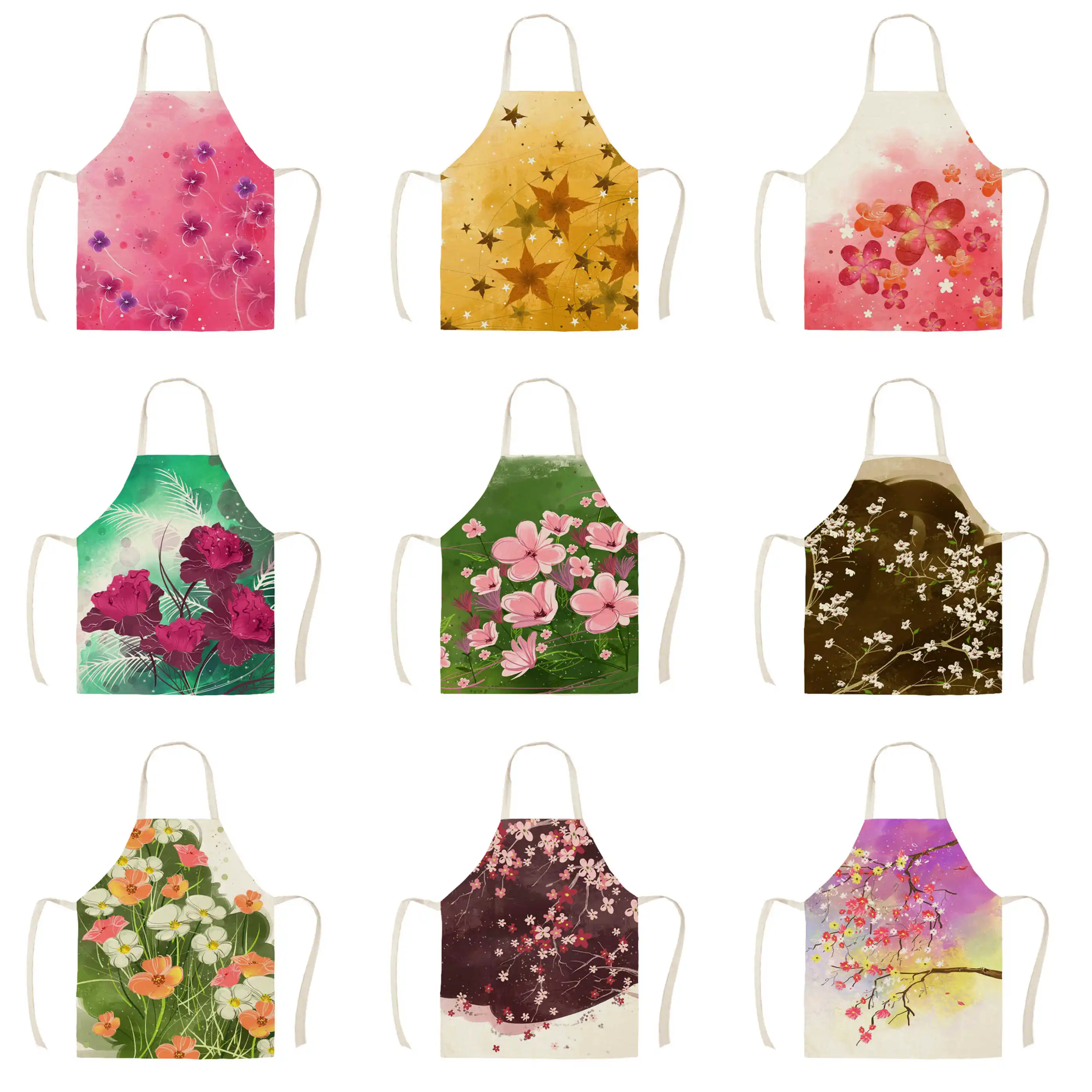 Korea beautiful flower apron adult children kitchen linen printing household cleaning household cooking antifouling apron
Korea beautiful flower apron adult children kitchen linen printing household cleaning household cooking antifouling apron