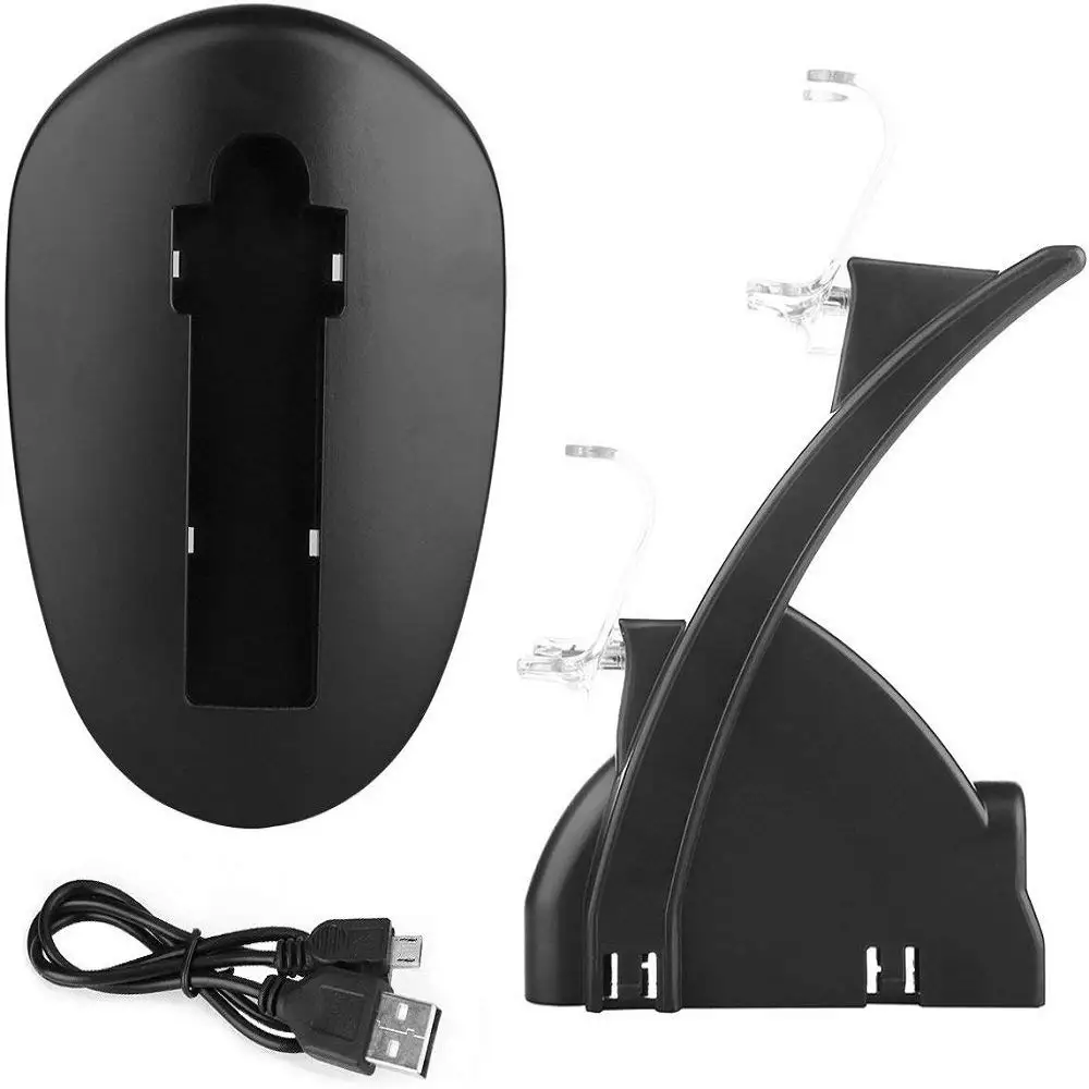 Зарядная док-станция с двумя USB-разъемами со светодиодной подсветкой для игровых