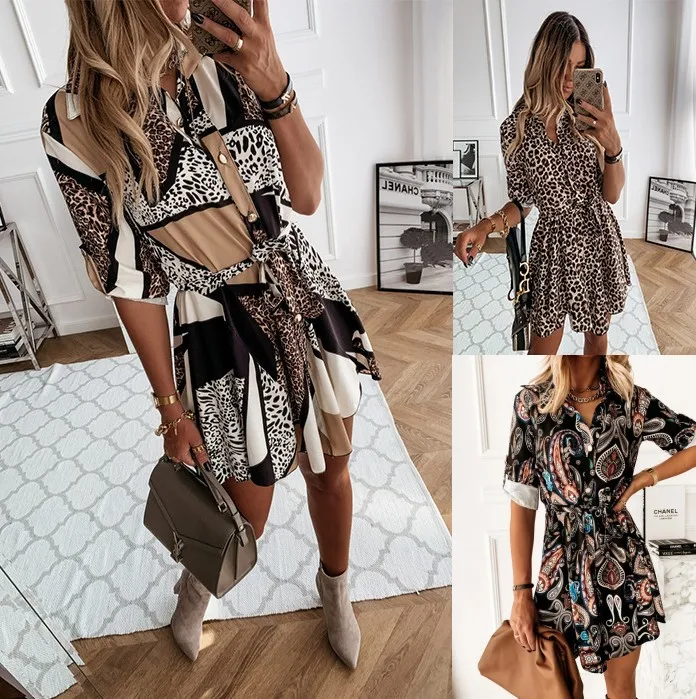 Women Sexy Long Dress V Neck Half Sleeve Lacing Print Leopard Fashion Sexy Shirt Dress Mini Skirt Streetwear Party Club Sexy Hot
Women Sexy Long Dress V Neck Half Sleeve Lacing Print Leopard Fashion Sexy Shirt Dress Mini Skirt Streetwear Party Club Sexy Hot