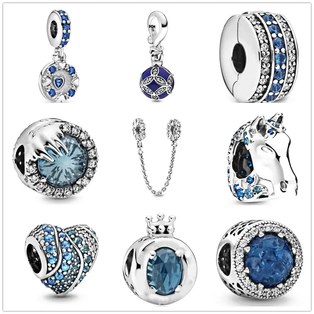 Hot New Original Silver 925 Blue Sparkling Crown O Charm Fit Charms Silver 925 Beads Bracelet For Women DIY Jewelry
Hot New Original Silver 925 Blue Sparkling Crown O Charm Fit Charms Silver 925 Beads Bracelet For Women DIY Jewelry