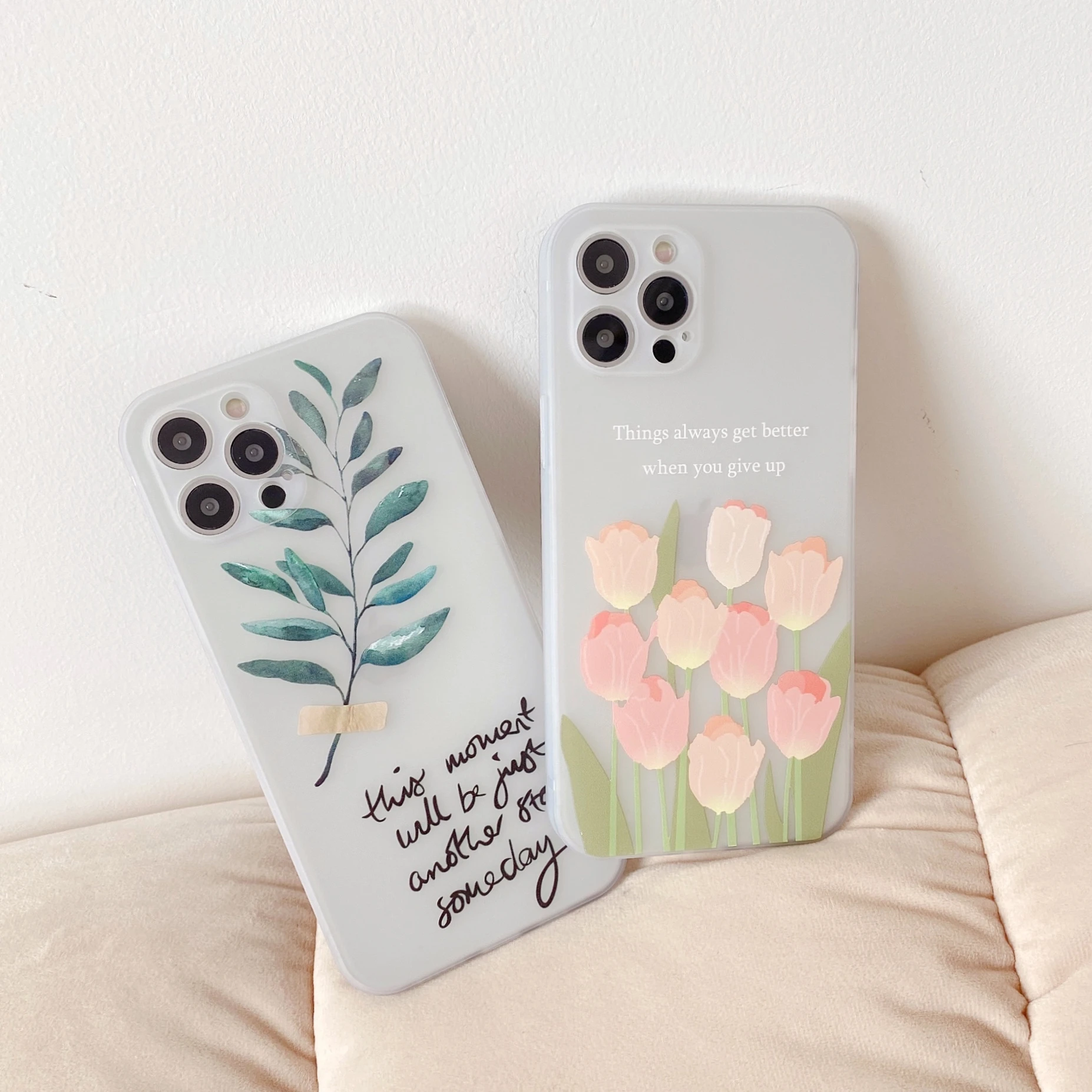 Straight Edge Frosted TPU Leaf Tulip Phone Case Is Suitable For iPhone 13 12 11 Pro Max XS XR 7 8Plus Shockproof Back Cover
Straight Edge Frosted TPU Leaf Tulip Phone Case Is Suitable For iPhone 13 12 11 Pro Max XS XR 7 8Plus Shockproof Back Cover
