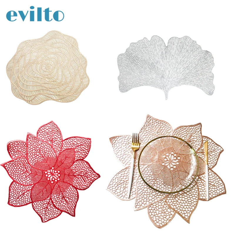 2021 New Flower Hollow Coaster Pads Table Insulation Bowl Mats Christmas Wedding Decor Heat Resistant Placemat For Dining Table 
2021 New Flower Hollow Coaster Pads Table Insulation Bowl Mats Christmas Wedding Decor Heat Resistant Placemat For Dining Table