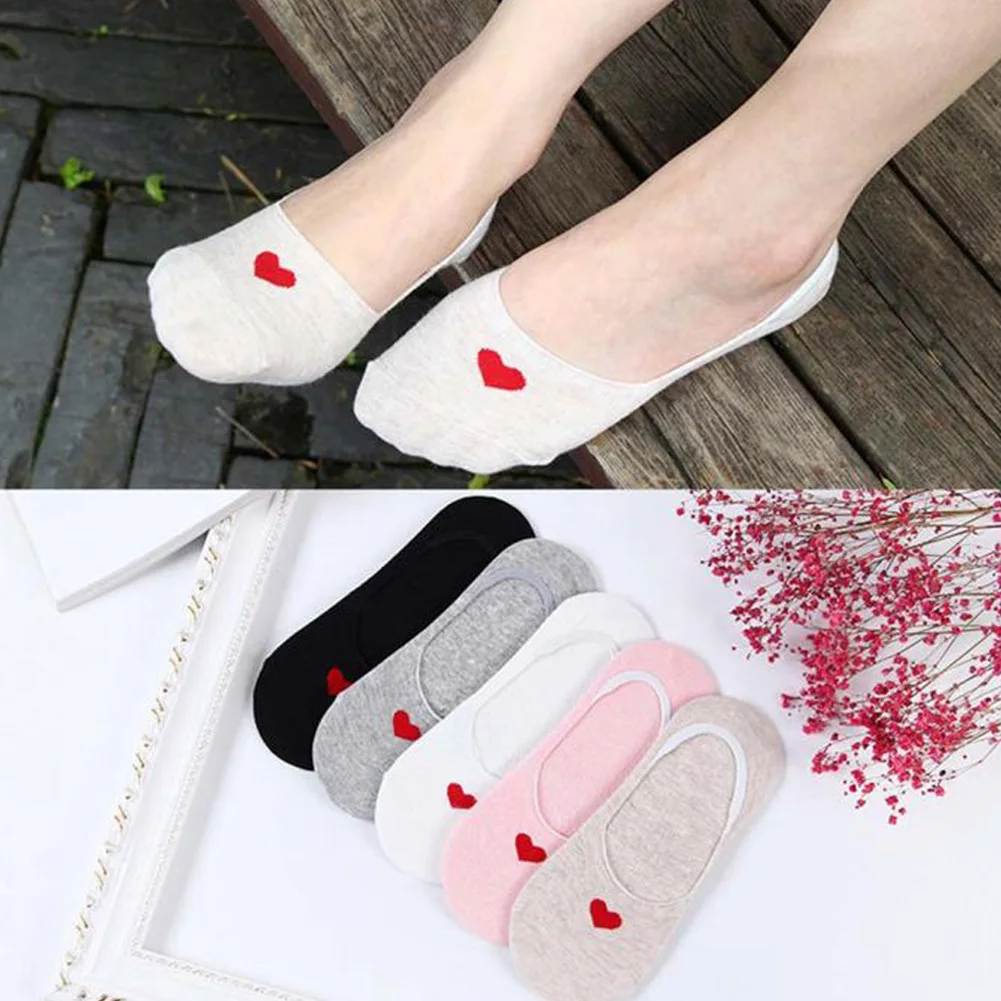 Women Love Heart Socks Non-slip Short Socks Invisible Shallow Mouth Foot Socks Cotton Comfortable Stocking Breathable Stocking
Women Love Heart Socks Non-slip Short Socks Invisible Shallow Mouth Foot Socks Cotton Comfortable Stocking Breathable Stocking
