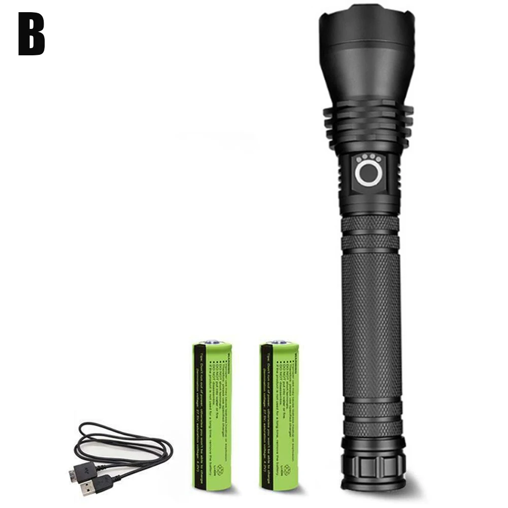 120000 LM Powerful LED Flashlight USB Zoom Torch Aluminum Alloy Battery Indicator PUZ777
120000 LM Powerful LED Flashlight USB Zoom Torch Aluminum Alloy Battery Indicator PUZ777