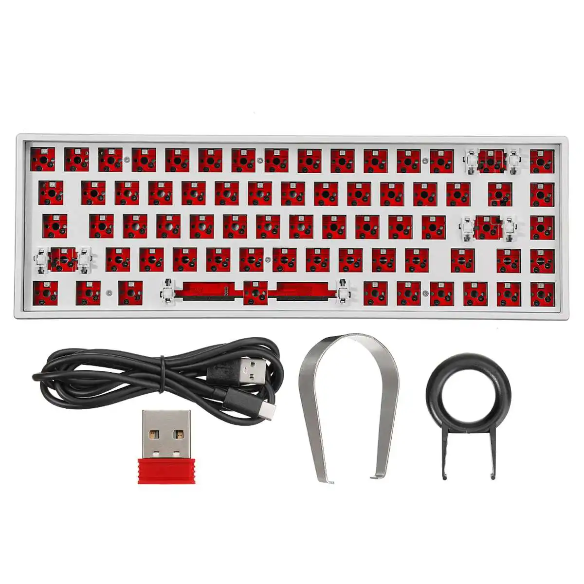 68 Key RGB Hot Swappable Mechanical Keyboard Customized Kit Wireless 2.4G Type-C Bluetooth-compatible 5.0 Gateron Switch DIY Kit
68 Key RGB Hot Swappable Mechanical Keyboard Customized Kit Wireless 2.4G Type-C Bluetooth-compatible 5.0 Gateron Switch DIY Kit